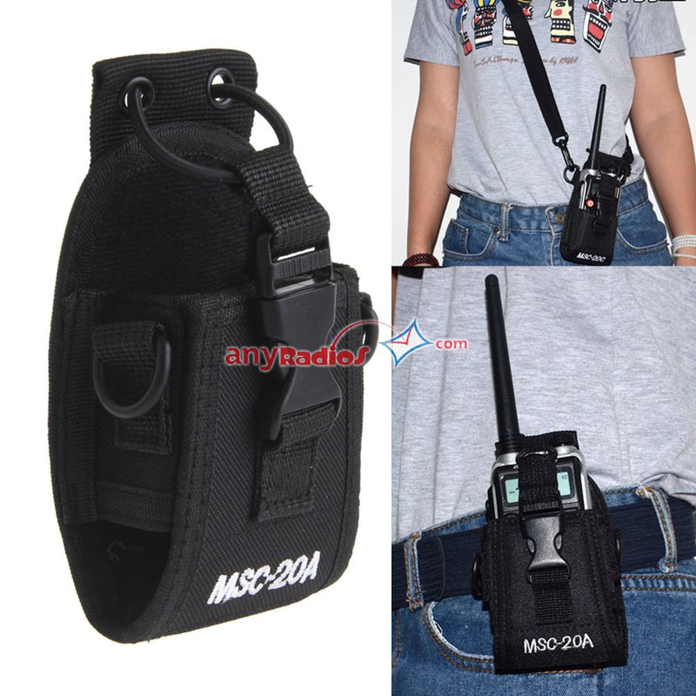 MSC-20A Universal Radio Case Pouch Bag Fr Baofeng Wouxun Puxing Motorola Kenwood 