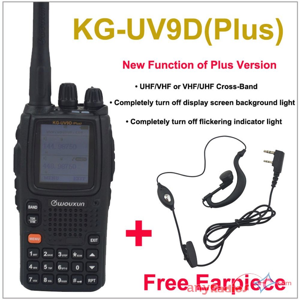 Wouxun KG-UV9D Plus Multi-Band Air Band Two Way Radio - Any Radios
