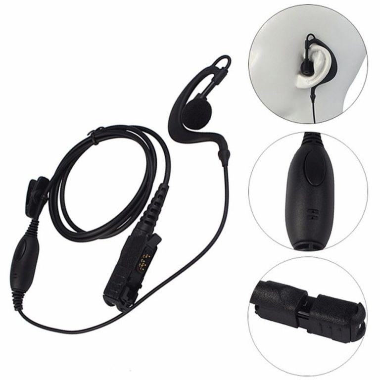 Gshape Earhook Earpiece Microphone for Motorola Digital Walkie Talkie
