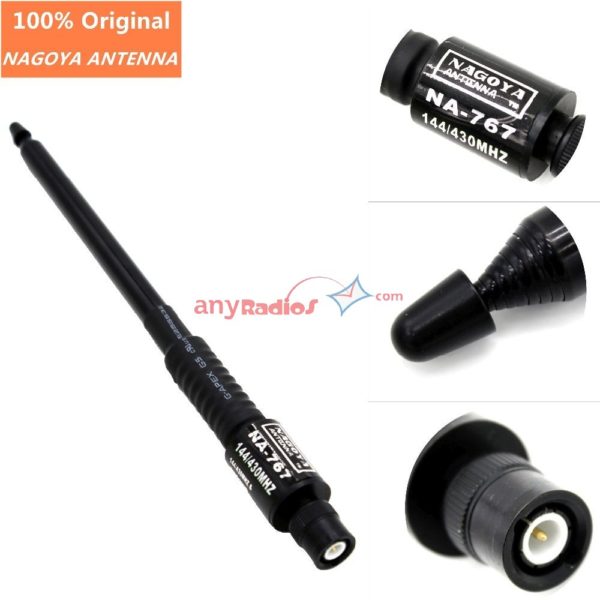 Nagoya NA-767 BNC 144/430MHz Dual Band Antenna for Kenwood ICOM IC-V8 IC-V80 V82 IC-V85 TK300 TK308 CP500 CB Radio