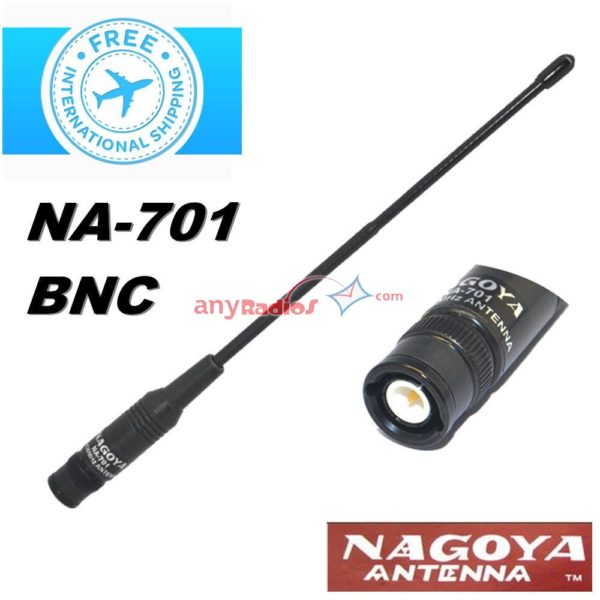 Nagoya NA-771 BNC Connector 144/430MHz Dual Band High Gain Antenna for KENWOOD ICOM IC-V8 IC-V80 C-V82 IC-V85 TK100 TK200 Radio