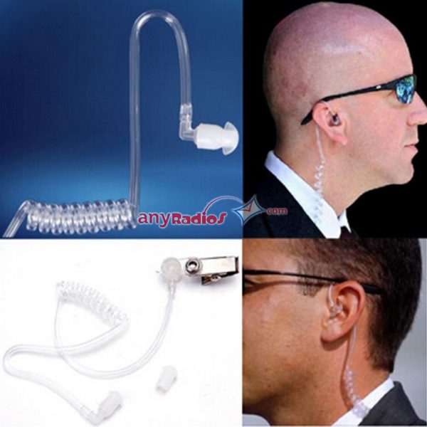 2 Pin M-type Security Earphone With Anti-Noise Covert Acoustic Tube for Motorola Walkie Talkie