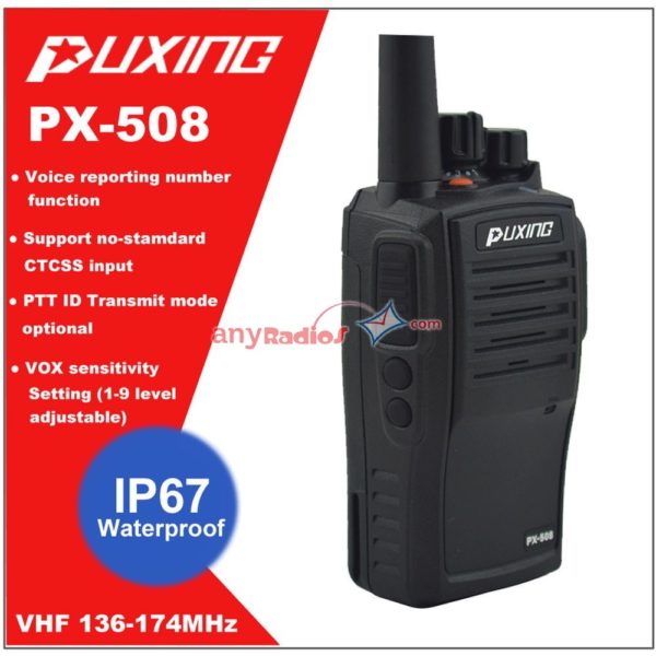  Puxing PX-508 IP67 Waterproof Walkie Talkie
