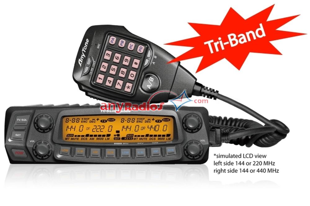 AnyTone Dual Band Transceiver VHF UHF AT-5888UV Two Way and Amateur Radio 