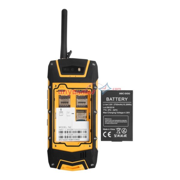 N2 Zello PTT 3G Android Phone IP68 Rugged Analogue Walkie Talkie - Image 5