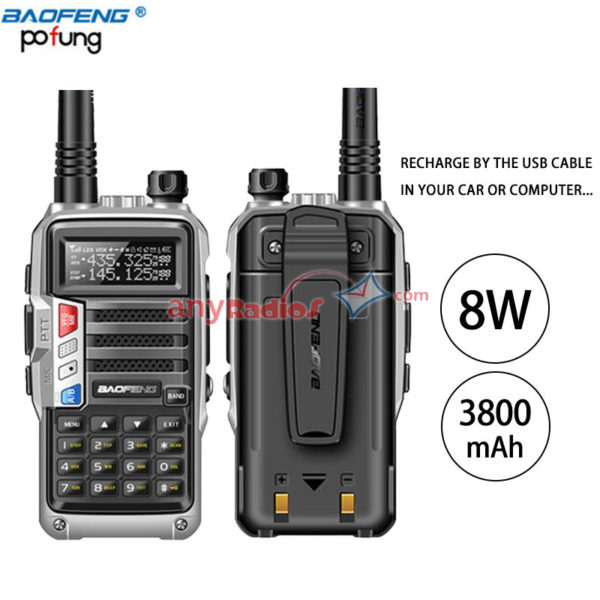 2018 Baofeng AS53 8W Powerful Dual Band 10KM Long Range Amateur Radio