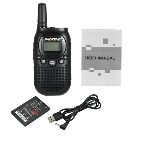 0.5W VOX Flashlight Key Lock 1.5KM Range New T6 Baofeng Mini Walkie Talkie - Image 8