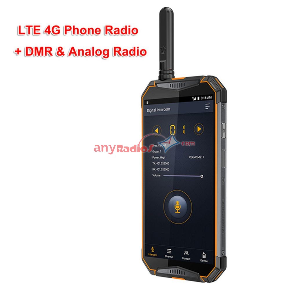 Talinfone 3T 4G DMR Phone 5.65” Android 8.1 Zello PTT Digtial UHF Radio Walkie Talkie Two Way