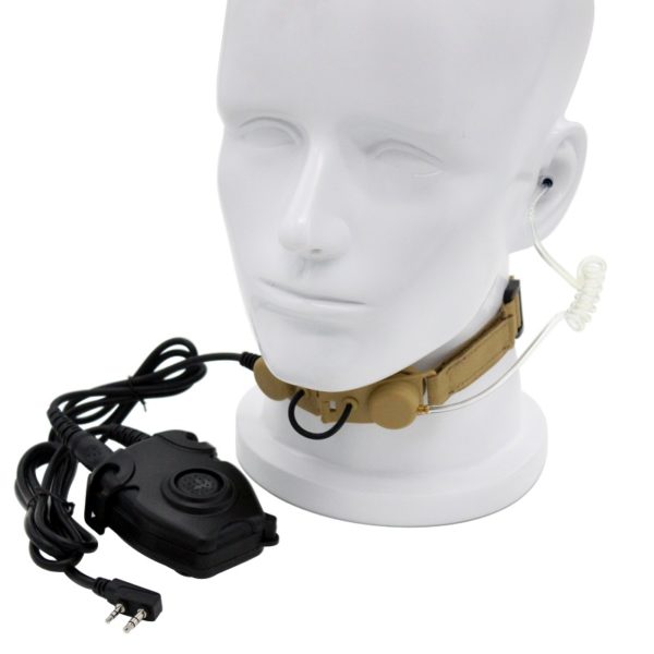 Two-way Radio Z Tactical Throat Mic Earpiece Z003 with Peltor PTT - Image 2