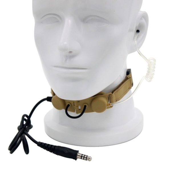 Two-way Radio Z Tactical Throat Mic Earpiece Z003 with Peltor PTT - Image 3