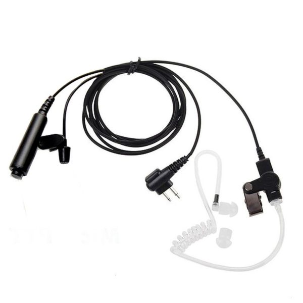 Motorola Radio 2Pin 3 Wire Pro Covert Acoustic Tube Earpiece