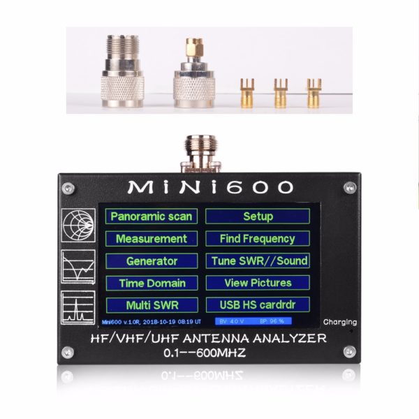 MINI600 Antenna Analyzer 0.1-600MHZ HF/VHF/UHF Antenna Counter - Image 2