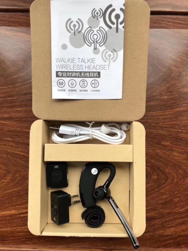 New Ver PTT Bluetooth Earpiece for ICOM IC-V82 IC-V8 etc Radios