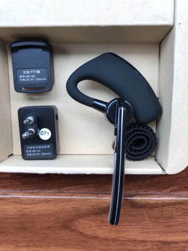 New Ver PTT Bluetooth Earpiece for ICOM IC-V82 IC-V8 etc Radios - Image 4