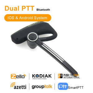 Dual PTT Wireless Bluetooth Headset Zello Push to Talk Support Android System