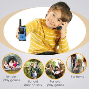 1 Pair Mini children's outdoor self driving Max 3km Walkie Talkie