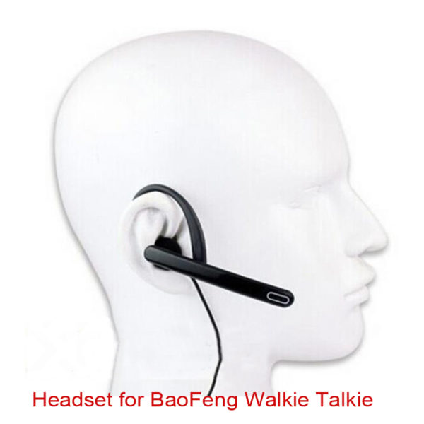 New Universal Ear Rod PTT Earphone Mic For TYT Kenwood Baofeng HYT Handheld Radios