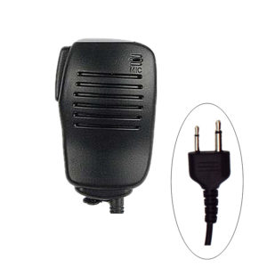 2Pin PTT Speaker Mic Microphone for ICOM IC-V80 IC-V82 YAESU Cobra Walkie Talkie