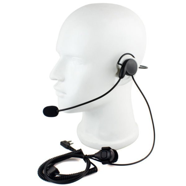Walkie Talkie K head Finger PTT Mic   Cycling Field Tactical Auricular Unilateral Earphone