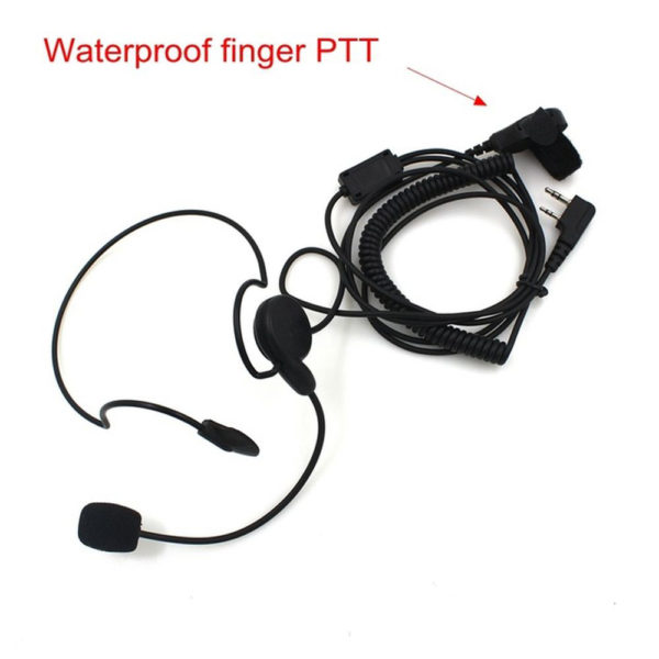 Walkie Talkie K head Finger PTT Mic   Cycling Field Tactical Auricular Unilateral Earphone - Image 5