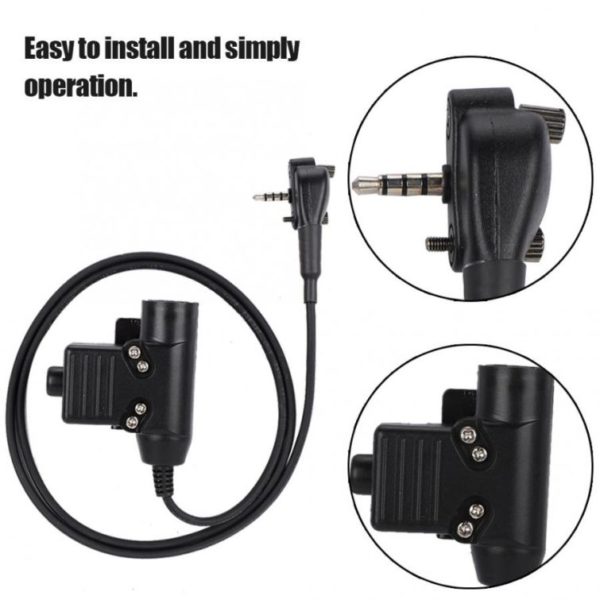 Vertex Standard VX-231 VX150 VX-160 VX-168 VX-180 U94 PTT Headphone Connector - Image 2