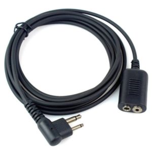 Extended Cable for Motorola Walkie Talkie 2 pin M-type Speaker Mic Earpiece