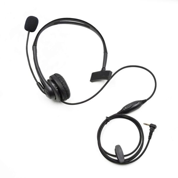 Motorola Radios 2.5mm 1 Pin Headset PTT Boom Microphone