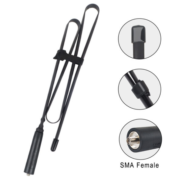 108cm Ulta-long Ham Radio Dual Band Tactical Outdoor Extend Foldable Antenna - Image 3