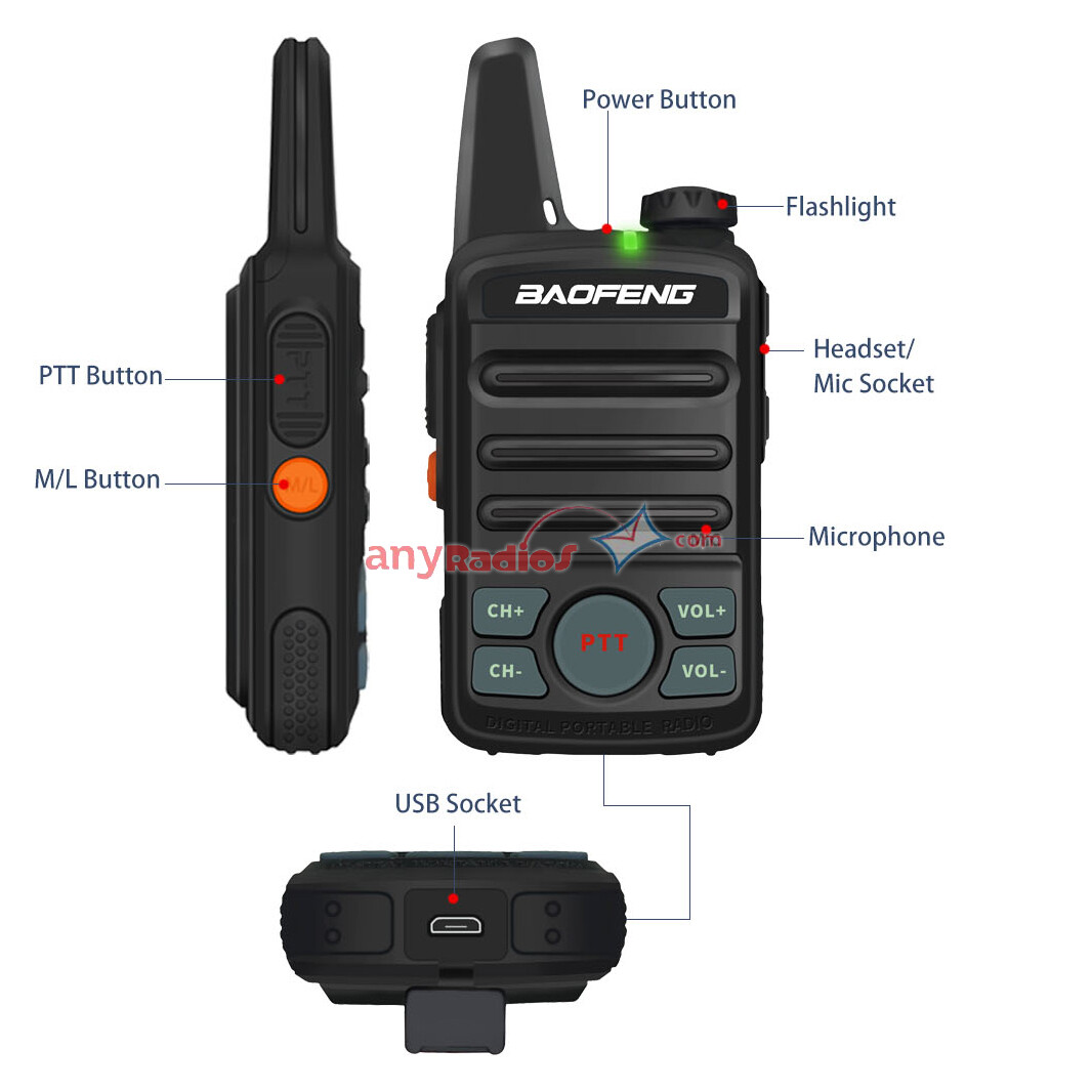 BAOFENG BF-T3 Kids Walkie Talkie - Baofeng