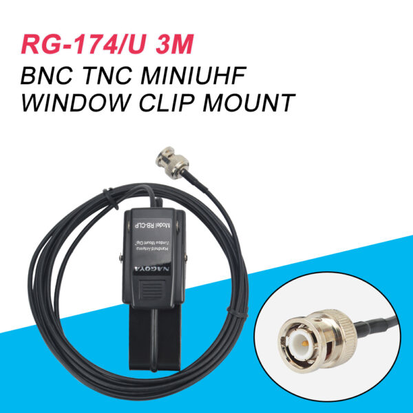 BNC Nagoya RB-CLP Handheld Antenna Window Mount Clip