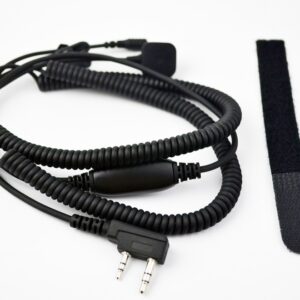 TYT Kenwood Baofeng Puxing Radio Universal Vimoto Helmet Earpiece Connect Cable