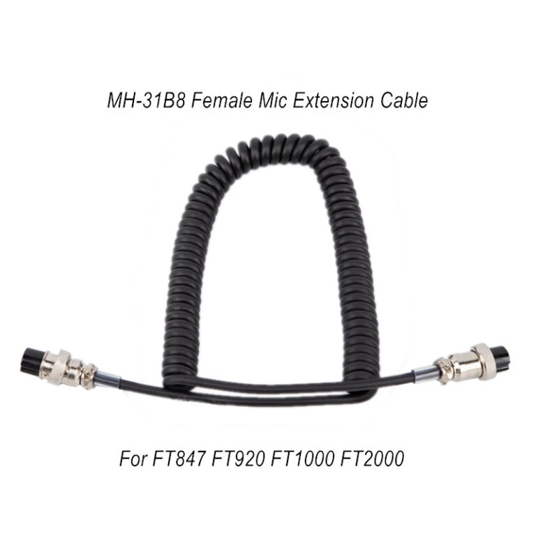 Yaesu FT847 FT920 FT2000 FT1000 Shortwave Radio Mic Extension Cable