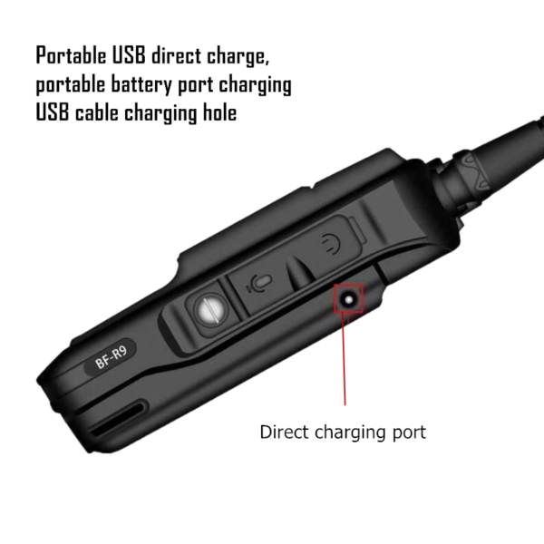 For Baofeng UV-5R 3800 Battery UVS9 R9 BF-UVB3 Plus Batetery USB Car Charger Cable - Image 3