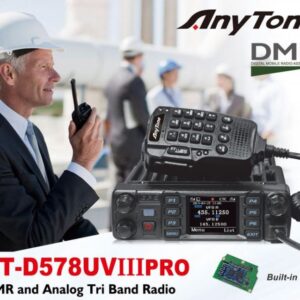 Anytone AT-D578UVIIIPRO DMR and Analog Tri-Band Radio