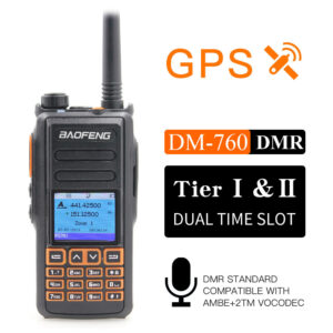 BaoFeng DM-760 Dual-band GPS Dual Time Slot Tier 1&2 DMR Digital Radio