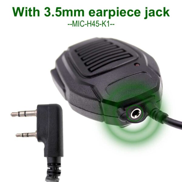 New PTT Hand Mic for Kenwood Baofeng Puxing TYT K plug Series Portable Radio - Image 3