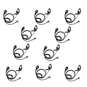 10Pcs 2.5mm Earpiece PTT Mic for Motorola T60 EM1000R MR350R MD200TPR etc
