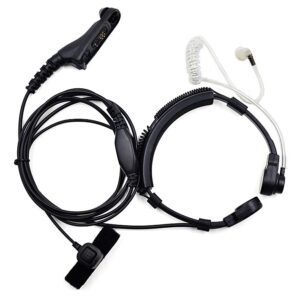 2pcs Motorola DP4400 DP4401 DP4600 DP4601 etc Finger  PTT Throat Microphone Headset