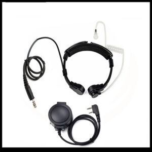 NEW Walkie Talkie Tactical Throat Headset Microphone NATO Plug for Kenwood Baofeng UV-5R