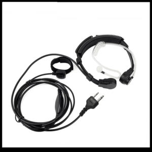 Adjustable Throat Microphone Earpiece For ICOM IC-V80 IC-V85 IC-F3 F4 IC-F20 IC-V82 etc