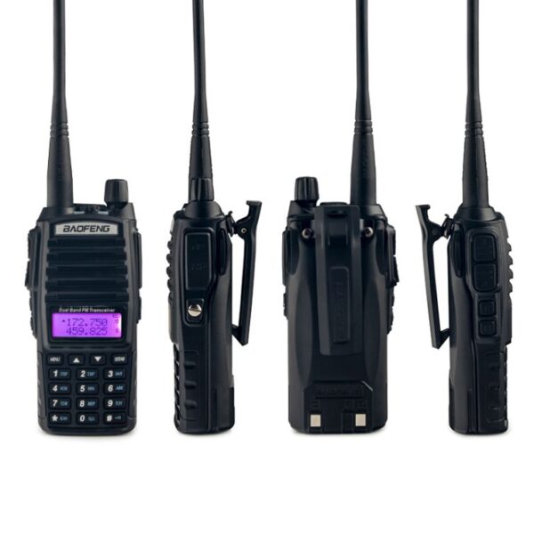 Baofeng UV-82 Dual PTT Walkie Talkie with Speaker Mic and Programming Cable - Image 3