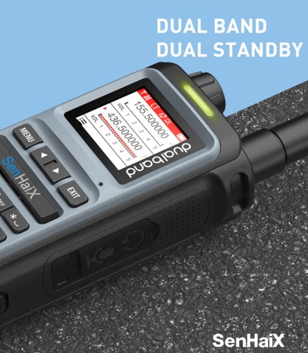 SENHAIX 8600 5W Dual Band Standby Waterproof 128 Channels VOX Function Hiking Ham Radio  - Image 4