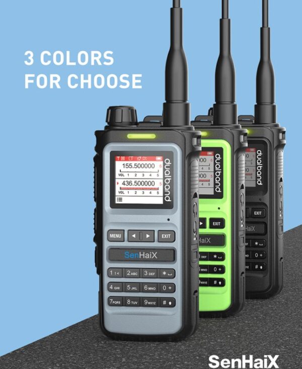 SENHAIX 8600 5W Dual Band Standby Waterproof 128 Channels VOX Function Hiking Ham Radio 