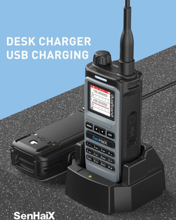 SENHAIX 8600 5W Dual Band Standby Waterproof 128 Channels VOX Function Hiking Ham Radio  - Image 3