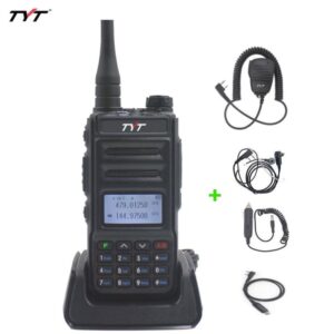 Walkie Talkie TYT TH-UV88 with Speaker Microphone Programming Cable Car Charger PTT Headset