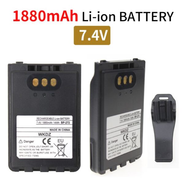 Icom BP272 Battery 1880mAh for ICOM IC-31A 31E 51A 51E Radio with Belt Clip - Image 4