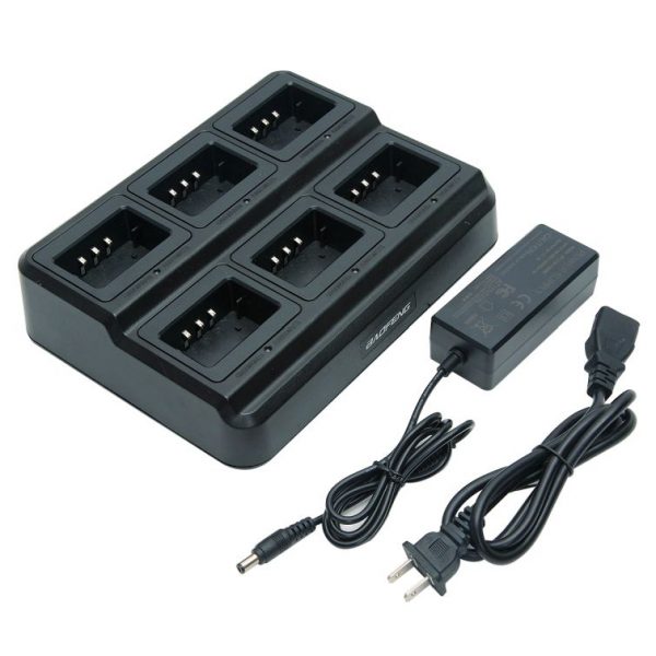 Original Baofeng Radio Six Way Charger Multi Docking for UV-5R UV-5RB Walkie Talkie