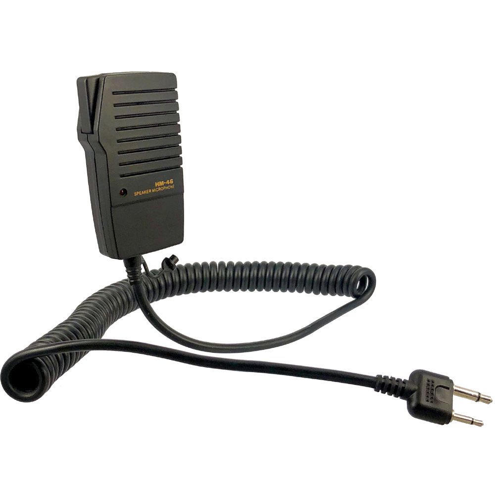 1x HM46 Angle Type Handheld Speaker SP/Microphone For ICOM IC-V8/V82/V85/V80 Z2 