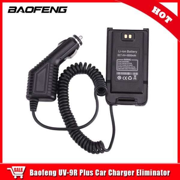 Baofeng UV-9R Battery Eliminator Waterproof Radio Car Charger