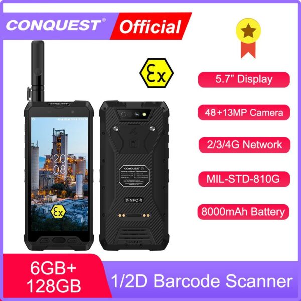 CONQUEST S18 DMR Walkie Talkie 4G LTE IP68 Waterproof Rugged Smartphone